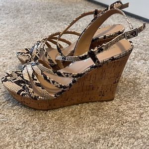 Sun + Stone Strappy Wedge Heels Sz 8M NEW🤎
